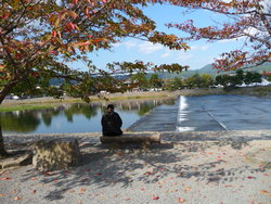 京都　嵐山　秋の風物詩　紅葉狩り　散策　＆食べ歩き