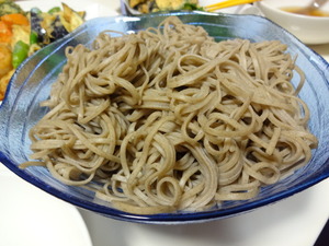 新そば　お土産　蕎麦パーティー　天ぷら　晩御飯