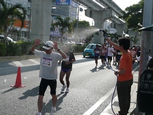 3年連続NAHAマラソン③40km（赤嶺駅）付近