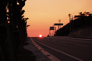 こないだの夕陽