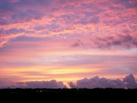 2週間くらい前の夕焼け