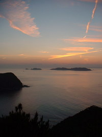 島の朝