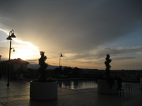 昨日の夕日 2011/05/24 08:17:59