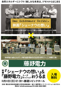 映画「シェーナウの想い」上映会×藤野電力トークセッション