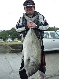 辺野古沖磯夜釣り大物釣果（ＧＴとったど～！） 2012/04/29 12:01:13