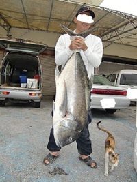 辺野古沖磯で釣れた大物たち！ 2012/01/16 16:49:07