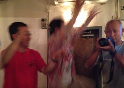 京都のお客さんと民謡スナック「おとめ」へ