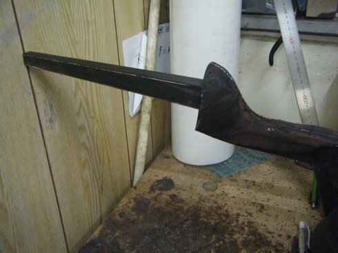 オーダー三線真壁型（縞黒檀）製作中!!!