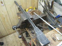 オーダー三線真壁型（上黒檀）製作中!!! 2024/10/09 13:32:18