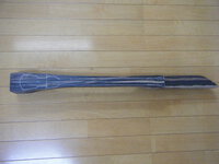 オーダー三線（真壁型）縞黒檀オーダー入りました。 2024/07/24 18:41:13