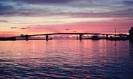本部大橋の夕日は最高だと思う 2013/02/23 19:20:20