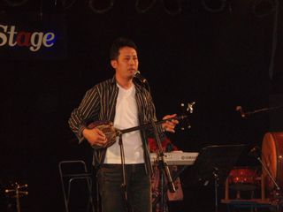 男四人メタボ腹盛い島唄ライブ＠宜野湾