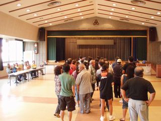 民謡コンクールの抽選