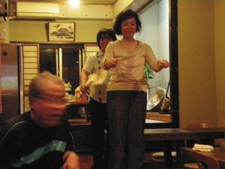 宴会で三線