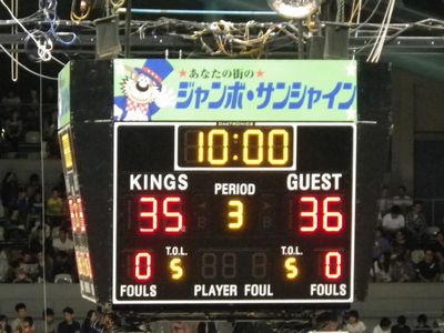 琉球ゴールデンキングスの試合に行きました～
