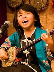 三線天才少女　上地樹里ちゃん 2009/12/07 18:26:02