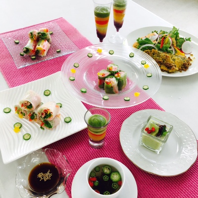 6月30日　「ベジ食べる教室」は七夕のおもてなし　LArc-en-ciel　