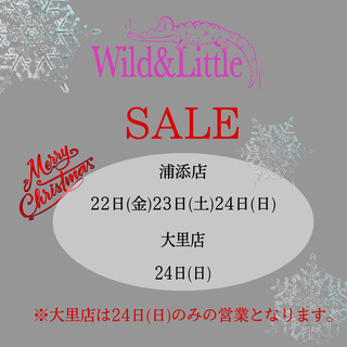 明日から3日間SALEです！！