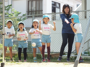 野球型レクリエーション【浦添市：ライオンの子保育園】