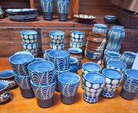 やちむん屋のお仕事　カトラリースタンド　沖縄の陶芸