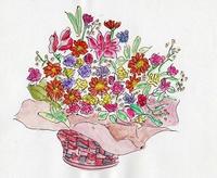 私は、花より団子派、でもお花も嬉しいわ～♪