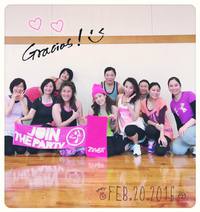 毎週金曜Zumba®てぃるるにて女性対象無料レッスン開催中♫ 2016/02/21 11:49:23